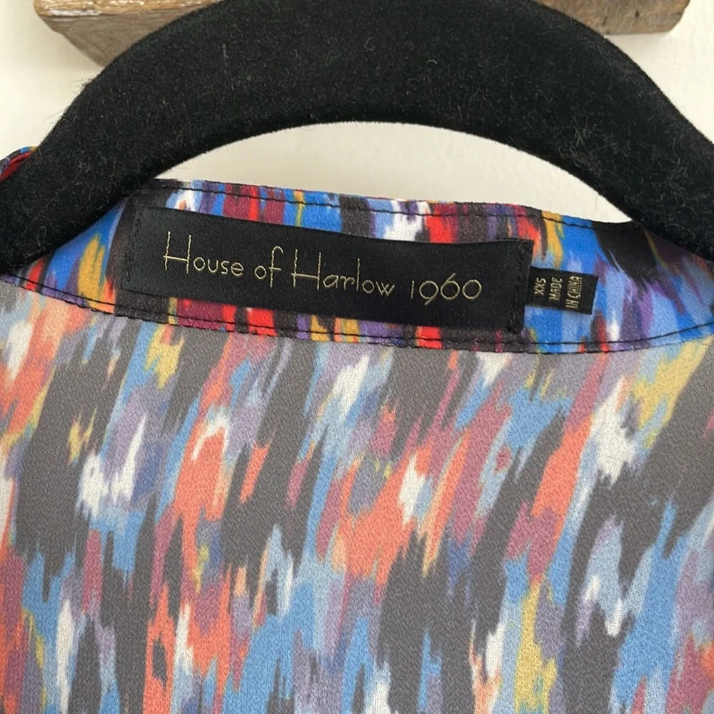 House of Harlow x Revolve Joli Tie Cuff Blouse - Picture 5 of 7